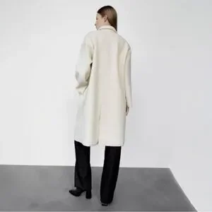 Zara | Jackets & Coats | Zara Oversized Boucle Textured Coat In
